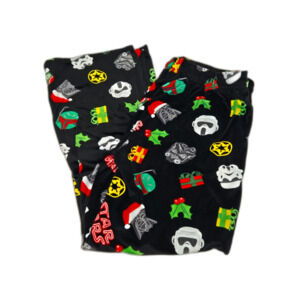 Star Wars Holiday Fleece Pajama Pants | Men's Size XL | Black | Darth Vader